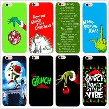 Рождественский Grinch Xmas Забавный жесткий чехол для телефона для iPhone 11 Pro Max 6 7 8plus 5S 4 X XS XR XSMax для samsung s9 s8plus s7 s6