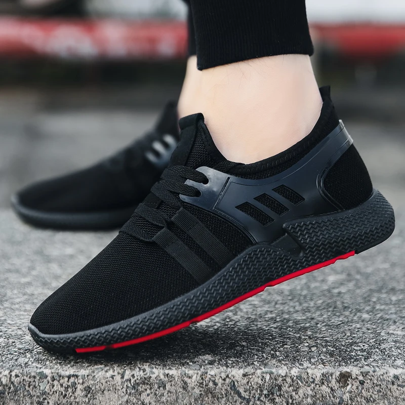 

Men's Fashion Sneakers 2018 New Low-cut Lace-Up School Sports Outdoor Classics Shoes Black Summer Autumn Shoes 39-44