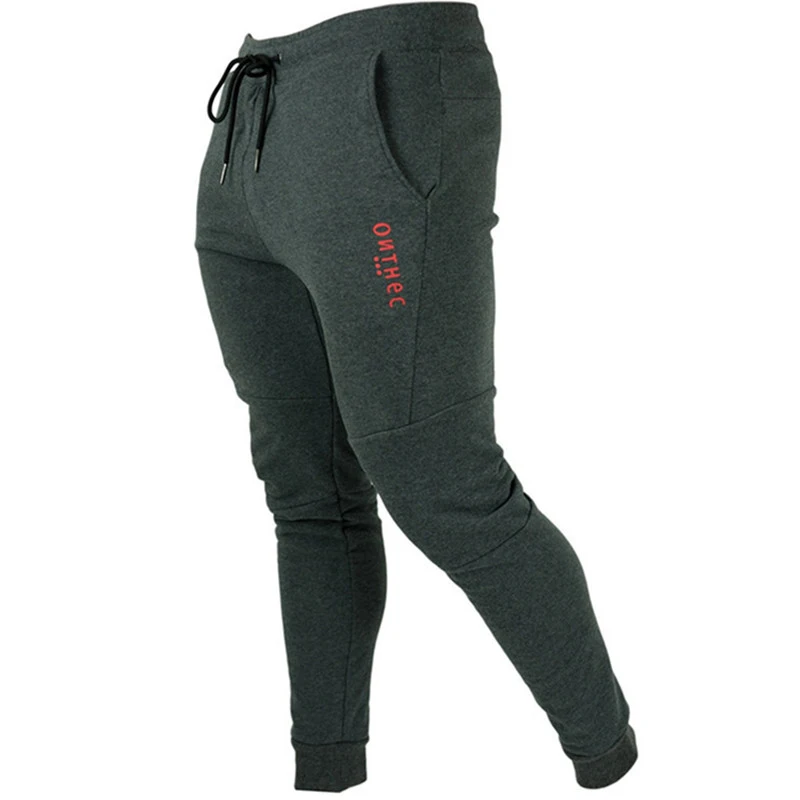 Casual cotton Mens Fitness Jogger Pants sportswear (1)