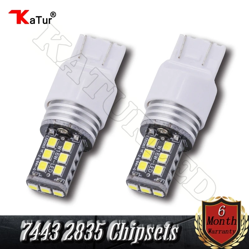 

T20 7443 7444NA 7440 7440NA 7441 992 White Amber Red Led Car Lighting Bulb Reverse Brake Backup Turn Signal Light (Pack of 2)