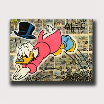 

Alec Monopolys SCROOGE HD Wall Art Canvas Poster Print Canvas Painting Decorative Picture for Office Living Room Home Decor
