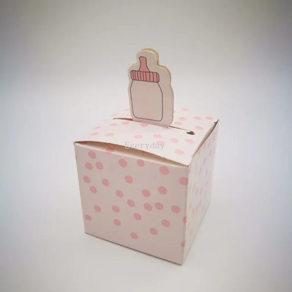 10 шт. детская душевая коробка для конфет щетка для молочных бутылок синий кит Подарочная коробка розовый Eleghat Подарочная сумка Детская подарочная упаковка коробка вечерние поставки - Цвет: Розовый
