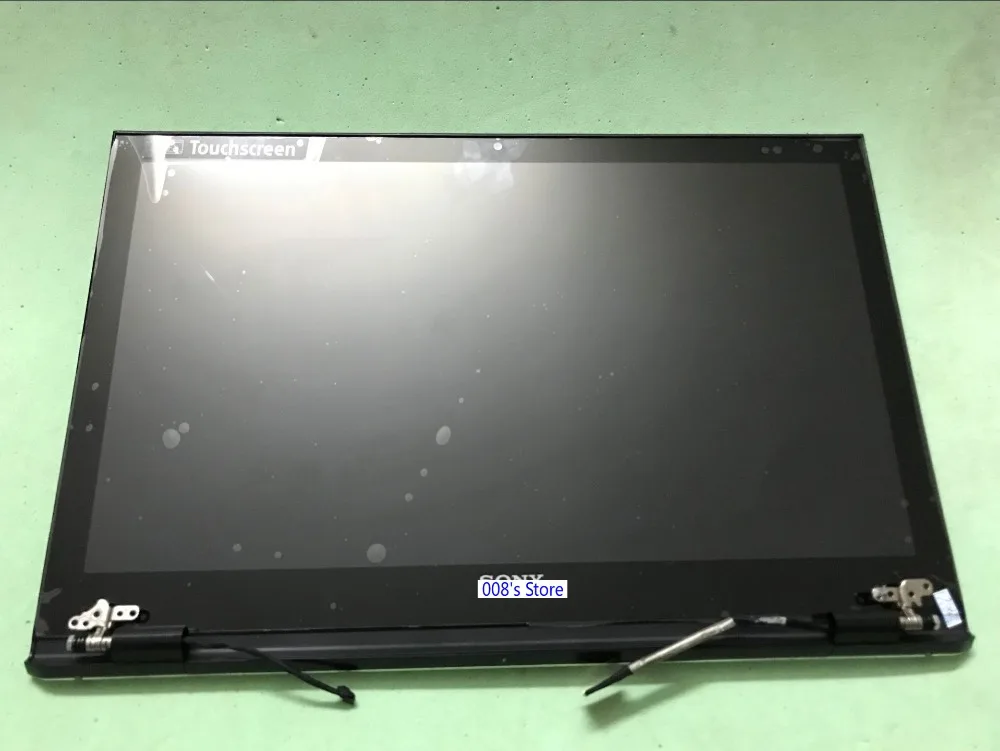 LCD Touchscreen+Top Back Cover+Front bezel+Display Black For SONY VAIO PRO 13 PRO13 SVP13 SVP132 Laptop Case+Screen Cable+Hinges