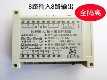 

Remote IO MODBUS Relay Controls 8 Channel IO Full Isolation TCP 485232 WIFI