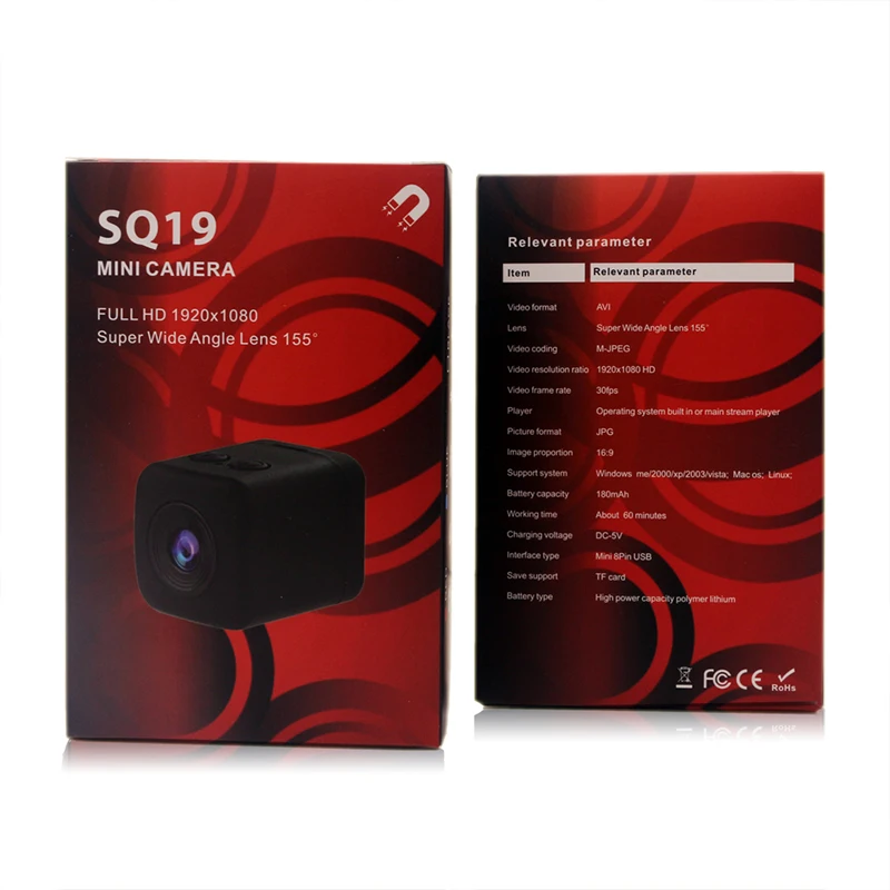 Мини монитор для детей DV DVR широкоугольный 1080P HD микро камера детектор движения