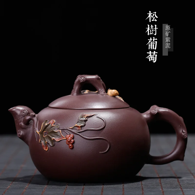 Yixing Zishahuyuan Шахта старая фиолетовая грязевая Белка Виноград чистый цветы ручная