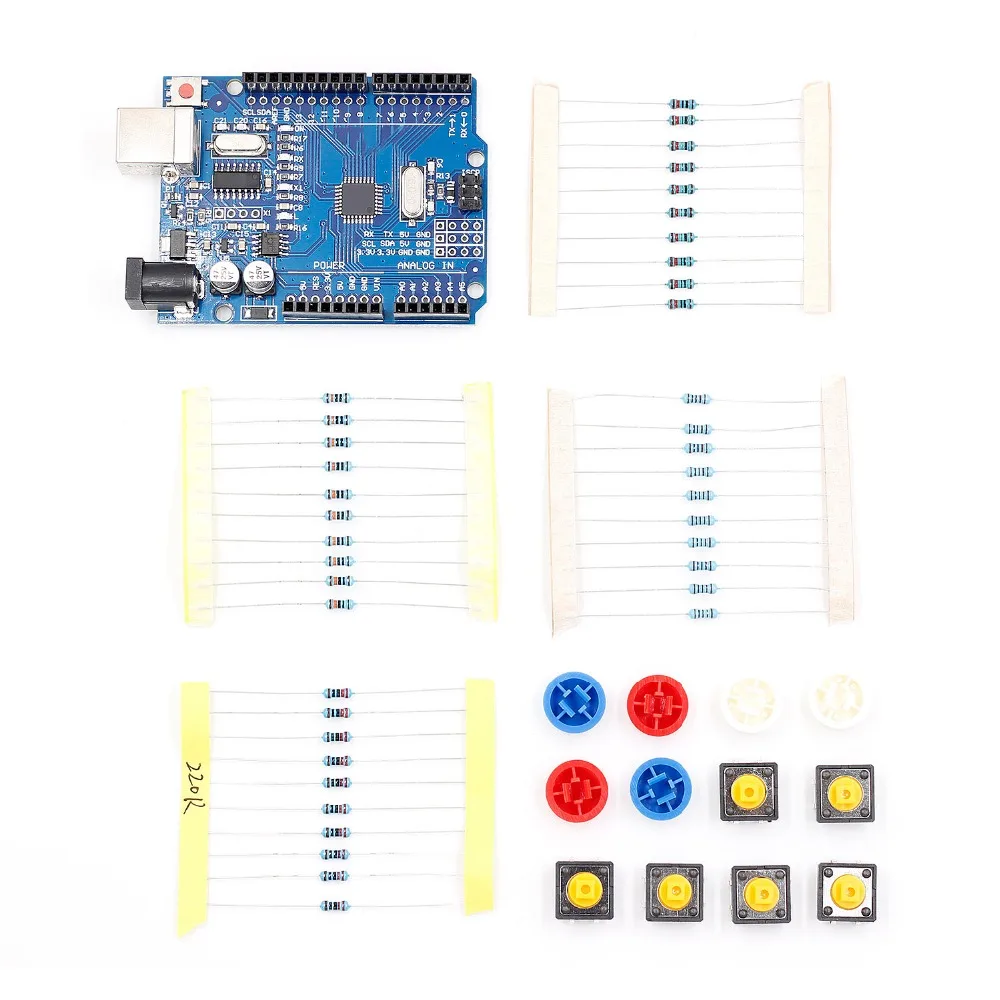 1 комплект стартовый набор UNO R3 мини макетная плата светодиодный Перемычка провод кнопка
