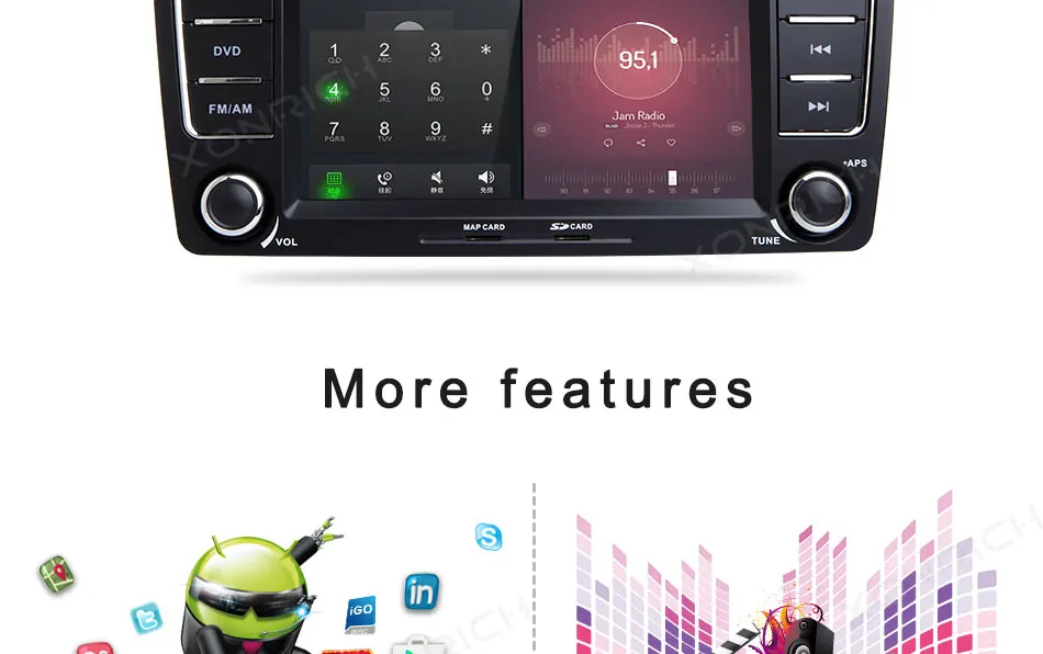 Perfect 2 Din Android 8.0 Car DVD Player For Skoda Octavia 2 3 A5 Yeti 2009-2013 Head Unit Car Audio GPS Navigation Tape Recorder Radio 35 Perfect 2 Din Android 8.0 Car DVD Player For Skoda Octavia 2 3 A5 Yeti 2009-2013 Head Unit Car Audio GPS Navigation Tape Recorder Radio 35