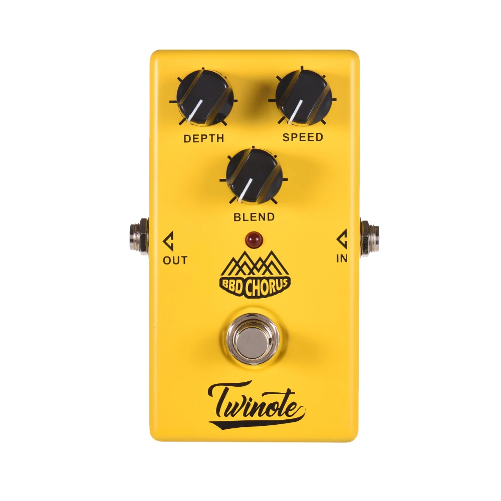 

Twinote BBD CHORUS Analog Chorus Guitar Effect Pedal Processsor Full Metal Shell with True Bypass