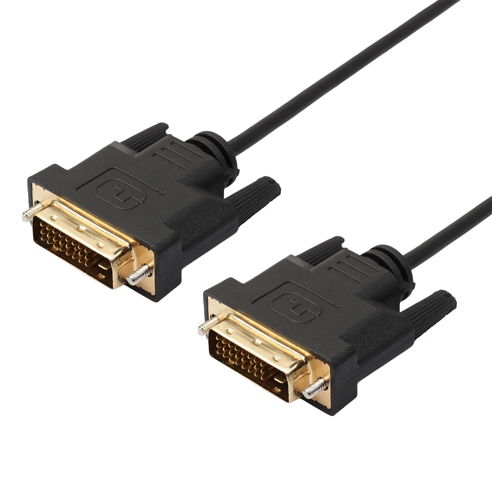 

Bochara Gold Plated Slim DVI-D ( 24+1Pin) Cable Single Link DVI Male to Male 1m 1.8m 3m 5m For LCD DVD HDTV