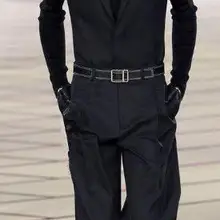 Европейский и американский Подиум шоу сценический мужской модный комбинезон прямой свободный без рукавов мужской комбинезон S-4XL