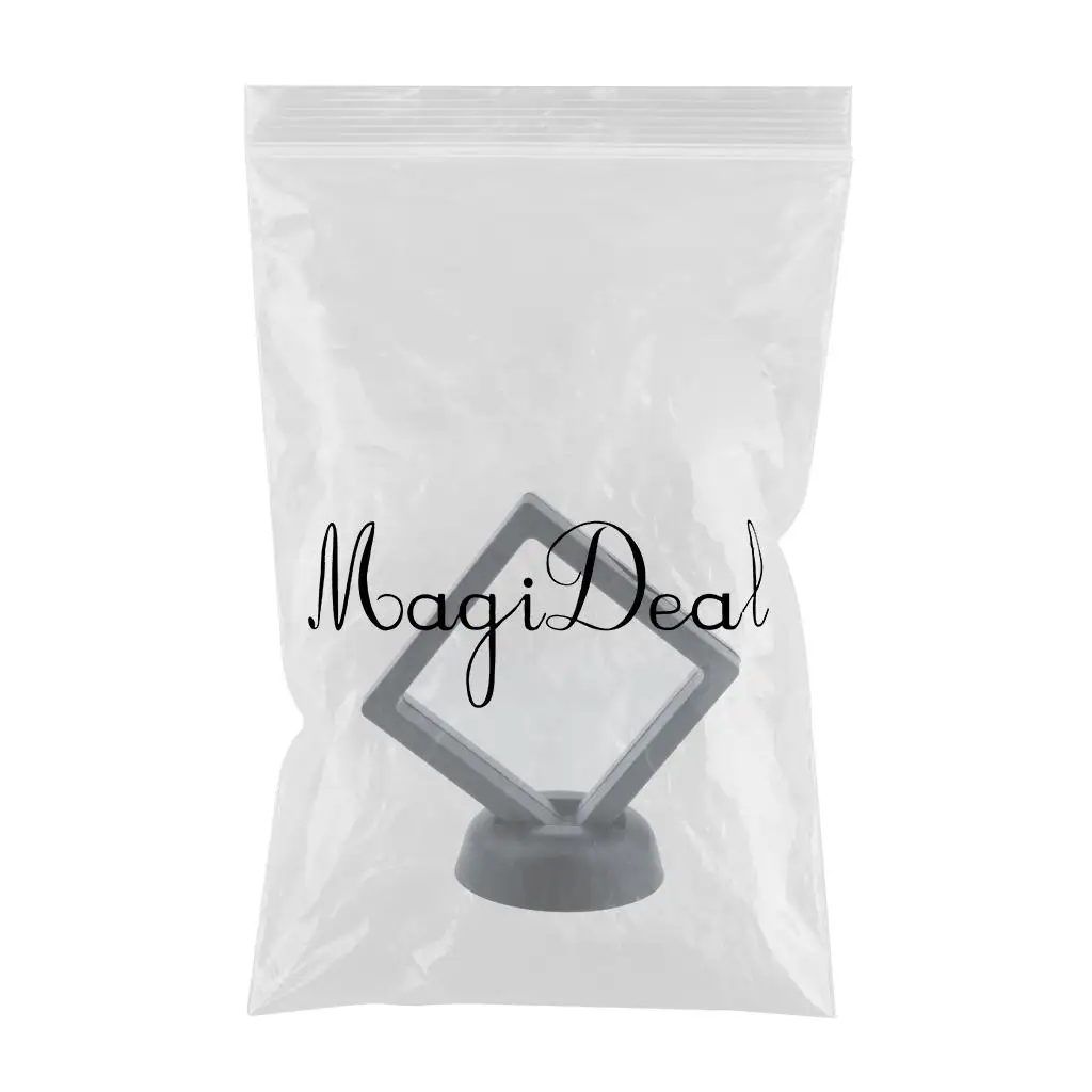 3D Floating Jewelry Display Frame Case Box Coin Display Stand Rack Holder bracelets necklaces earrings Jewelry Packaging 4 Sizes