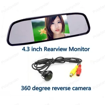 

Sale! 4.3 Inch TFT LCD Color Display Screen Car Rear View Monitor kit + 360 degree irNight Vision Rearview Reversing Camera