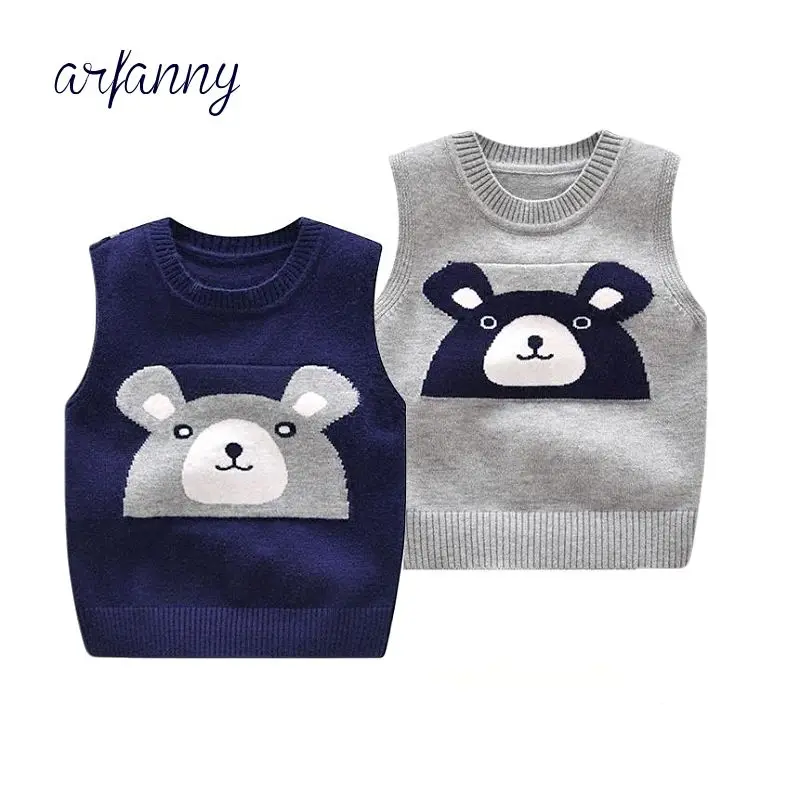 Baby Boy Vest Spring and Autumn Children boys Soft Sweater Vests 100