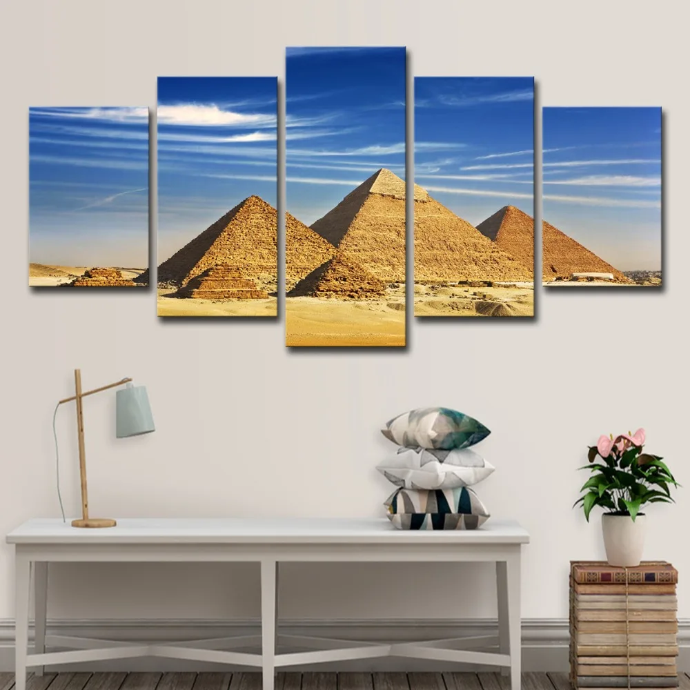 5P0200 3Panel The Pyramids Of Egypt Picture Modern Abstract Painting Painting For Living Room Decor print On Canvas (Unframed)  (14)
