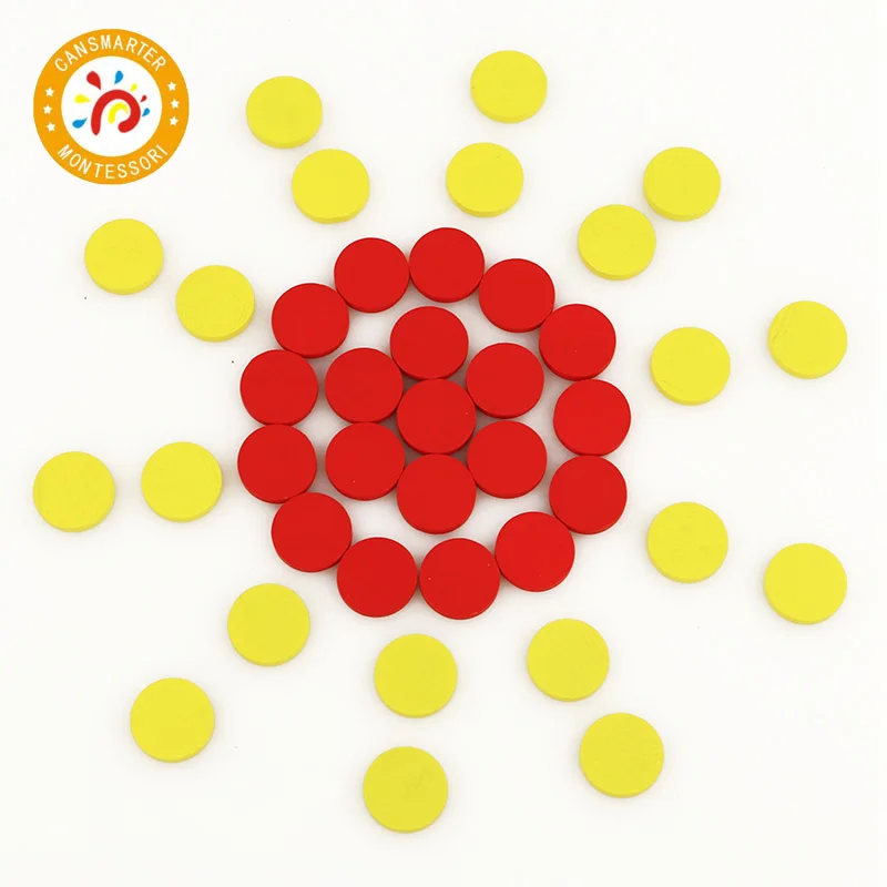

Baby Toy Montessori Sorting Discs Exercises Wooden Toys Infant Toddlers Preschool Practice Color Educational Toys Games