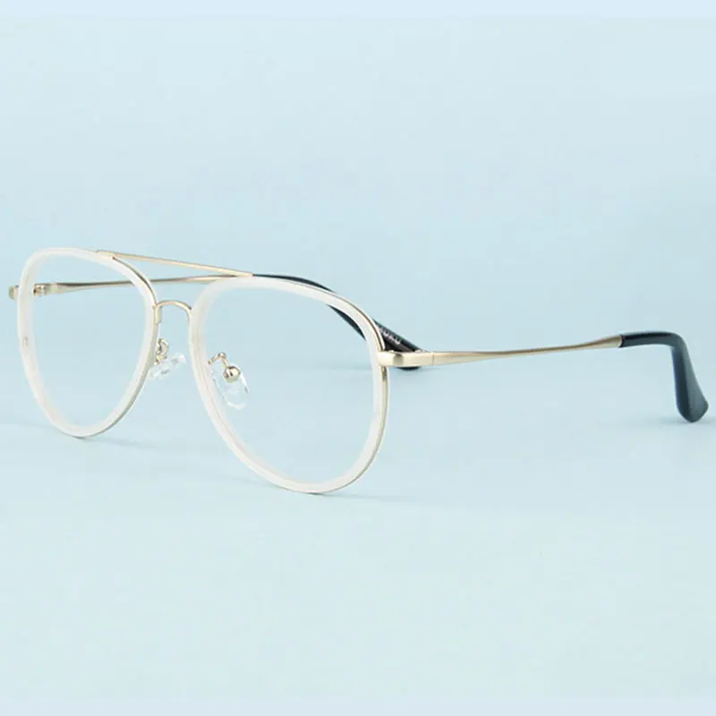 Gmei оптические Винтажные Украшения оптические оправа для очков при близорукости из металлического сплава для женщин и мужчин очки Oculos De Grau A30399 - Цвет оправы: White