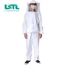 Пчеловодство анти пчела костюм защитная одежда куртка вуаль платье с шляпой экипировочный костюм Смок для пчеловода