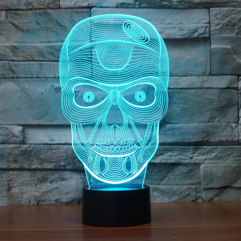 

Creative Gift Desk Lamp Novelty Personality Usb Led Nightlight Remote Touch switch Acrylic 3d Table Lamp For Bedroom