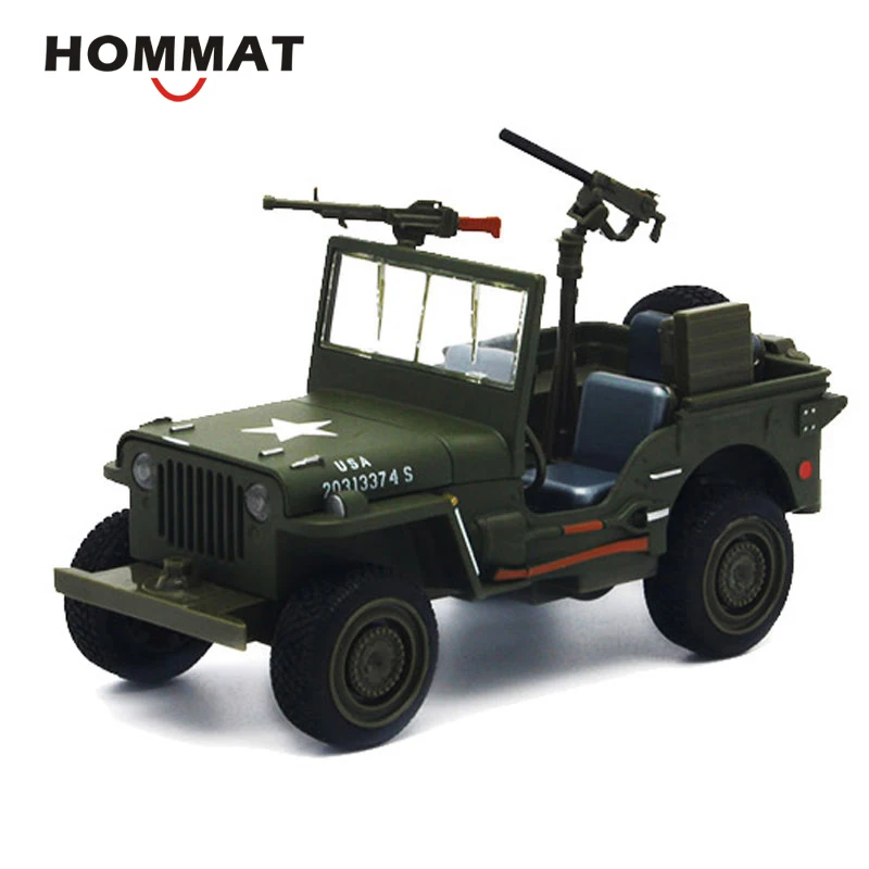 Модель автомобиля HOMMAT 1:24 WW II Джип внедорожник военная сила модель армейского