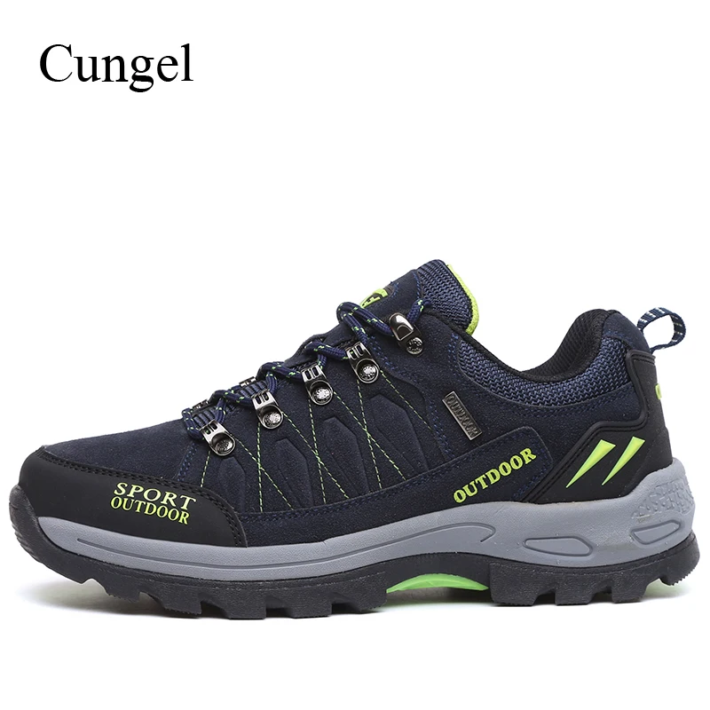 

Cungel Plus size Men Hiking shoes Outdoor Trekking Climbing shoes Mountain anti-skid Sneakers camping Breathable Sport shoes