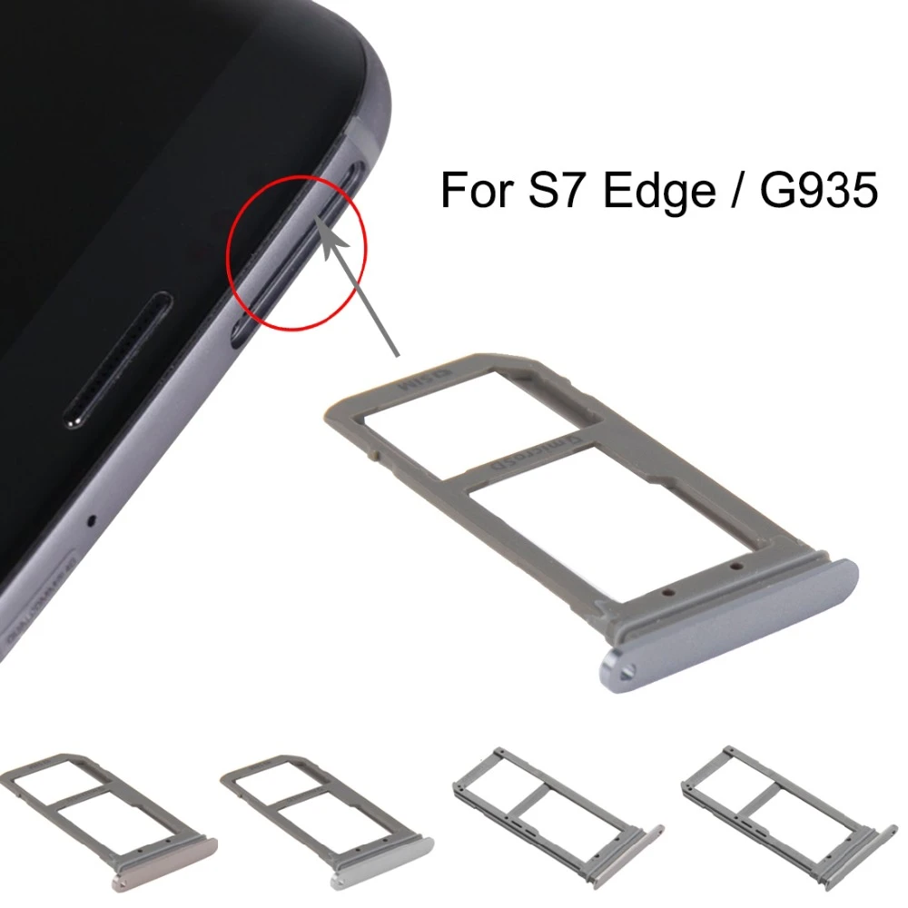 almohada la carretera Restricciones Reemplazo de soporte de bandeja de ranura para tarjeta SIM, repuesto de  bandeja de tarjeta Micro SD para Galaxy S7 Edge/G935, accesorios|Adaptadores  de tarjeta SIM| - AliExpress