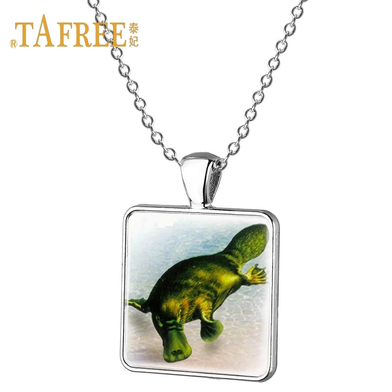 

TAFREE Inspired Animal Platypus Necklace Metal Pendant Wildlife Jewelry Animal Rescue Memorial Gift jewelry J399