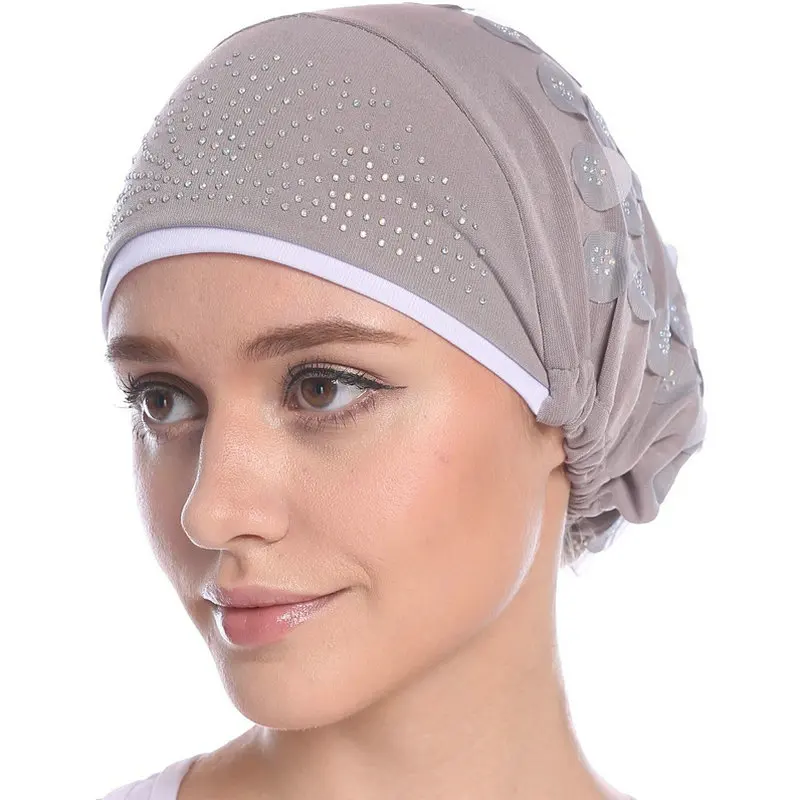 Purple Jaminy Women Cancer Chemo Hat Beanie Scarf Turban Head Wrap Cap Scarf Chemo Hat Turban Head Scarves Pre-Tied Headwear Bandana Tichel for Cancer