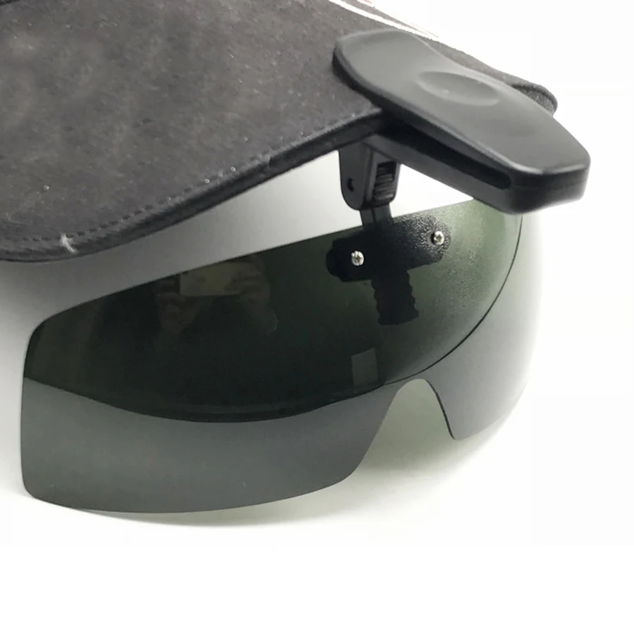 Поляризованные очки шляпа Козырьки Спортивные зажимы кепки клип на солнцезащитные очки для рыбалки езда на велосипеде Пешие прогулки Гольф очки UV400