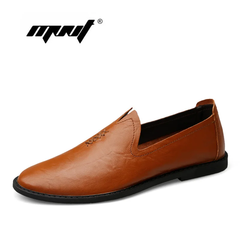 

Cow split leather men shoes moccasins plus size comfortable men flats Fashion men driving casual shoes