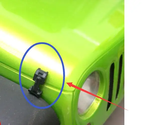 

Simulation hood buckle Clips For AXIAL SCX10 ax90027 ax90035 JEEP JK Wrangler Cralwer Truck 1/10 body