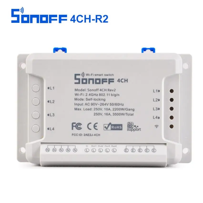 Sonoff 4CH беспроводной многоканальный WIFI переключатель независимый пульт