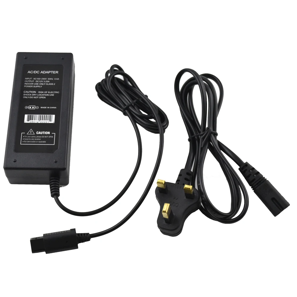 Uk Plug Ac Adapter Power Supply For N Gc Gamecube Console With Power