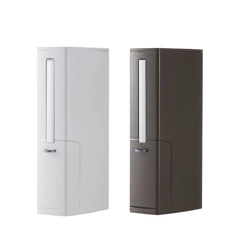 

Multi-function Toilet Brush Integrated Bathroom Supplies With Flip Handle Liner Trash Wide Caliber Garbage Container