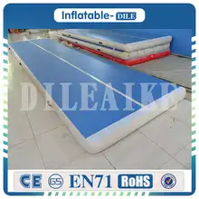 Free Shipping 6x1x0.2m Blue Inflatable Gymnastics Mattress Gym Tumble Airtrack Floor Tumbling Air Track For Sale  
