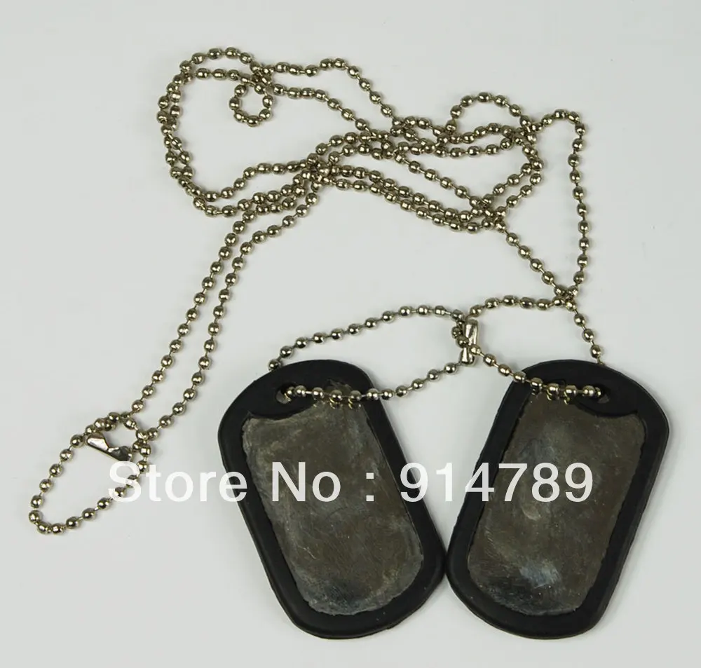 

STEEL BLANK DOG TAGS SET OF 2 TAGS -32669