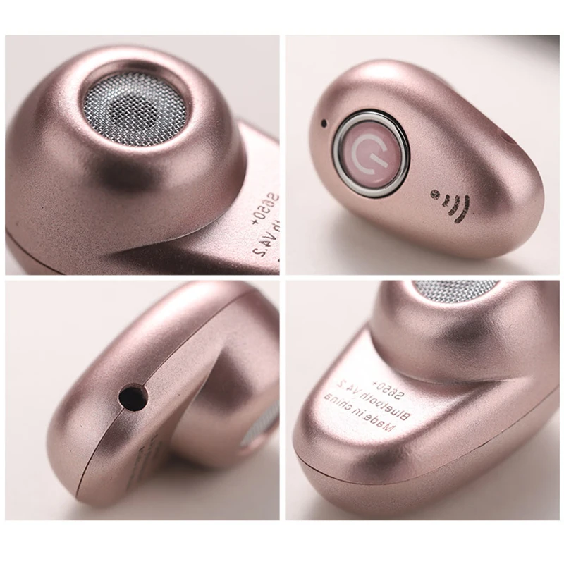 Мини наушники беспроводная гарнитура Bluetooth маленькие стереонаушники скрытые