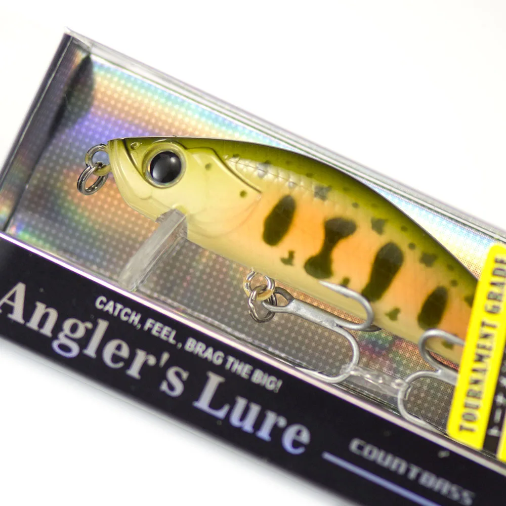 66mm 6g Countbass Floating Minnow Wobblers Lures for Fishing, Bass Salmon Trout Fishing Chatterbait Jerk Your bait Crank Shad-0