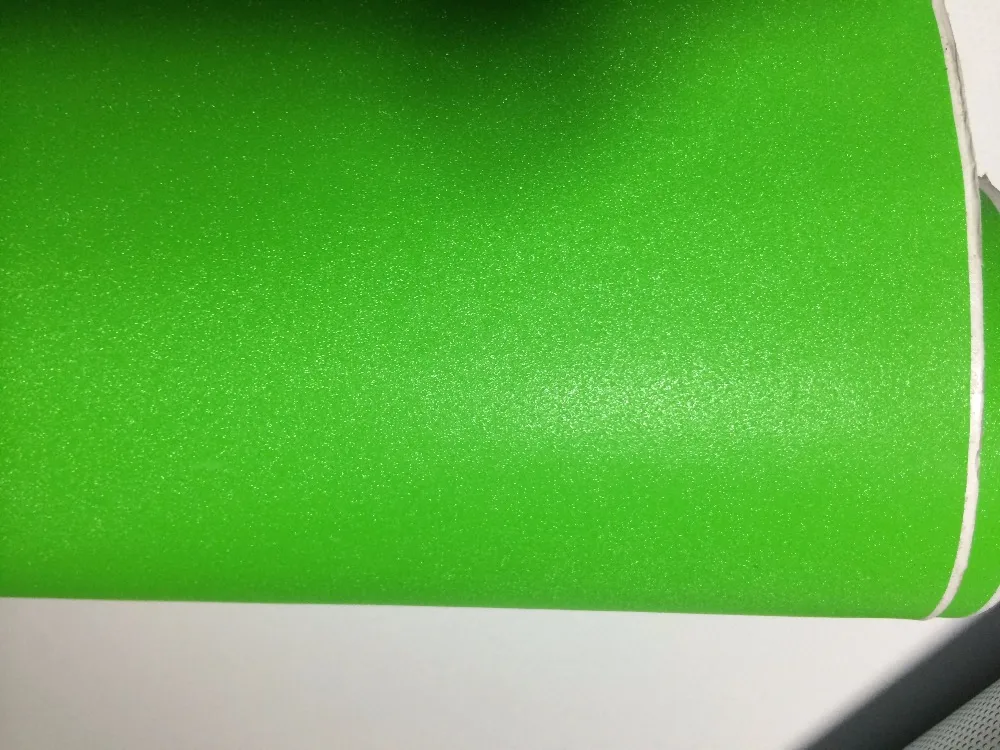 apple green glitter vinyl wrap (2)