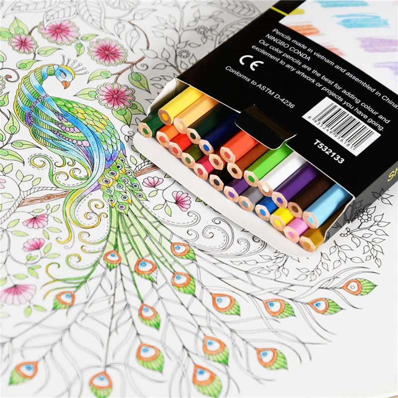 Conda 24/36 цветные карандаши детские цветные карандаши для рисования эскиз набор для рисования lapis нетоксичный масляный цветной карандаш ручка для письма