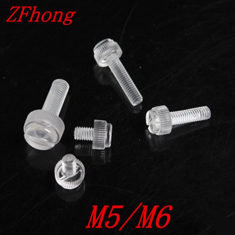 Slotted Thumb Screw White 100pcs Nylon Plastic M3 x 8mm Thumb Screws Knurled Slotted Thumb Screw White 100pcs Nylon Plastic M3 x 8mm Thumb Screws Knurled