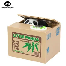 Mischief Piggy Bank Automatic Electric Stole Coin Box Little Panda Dog Cat Money Box Funny Toy Piggy Bank Children Birthday Gift