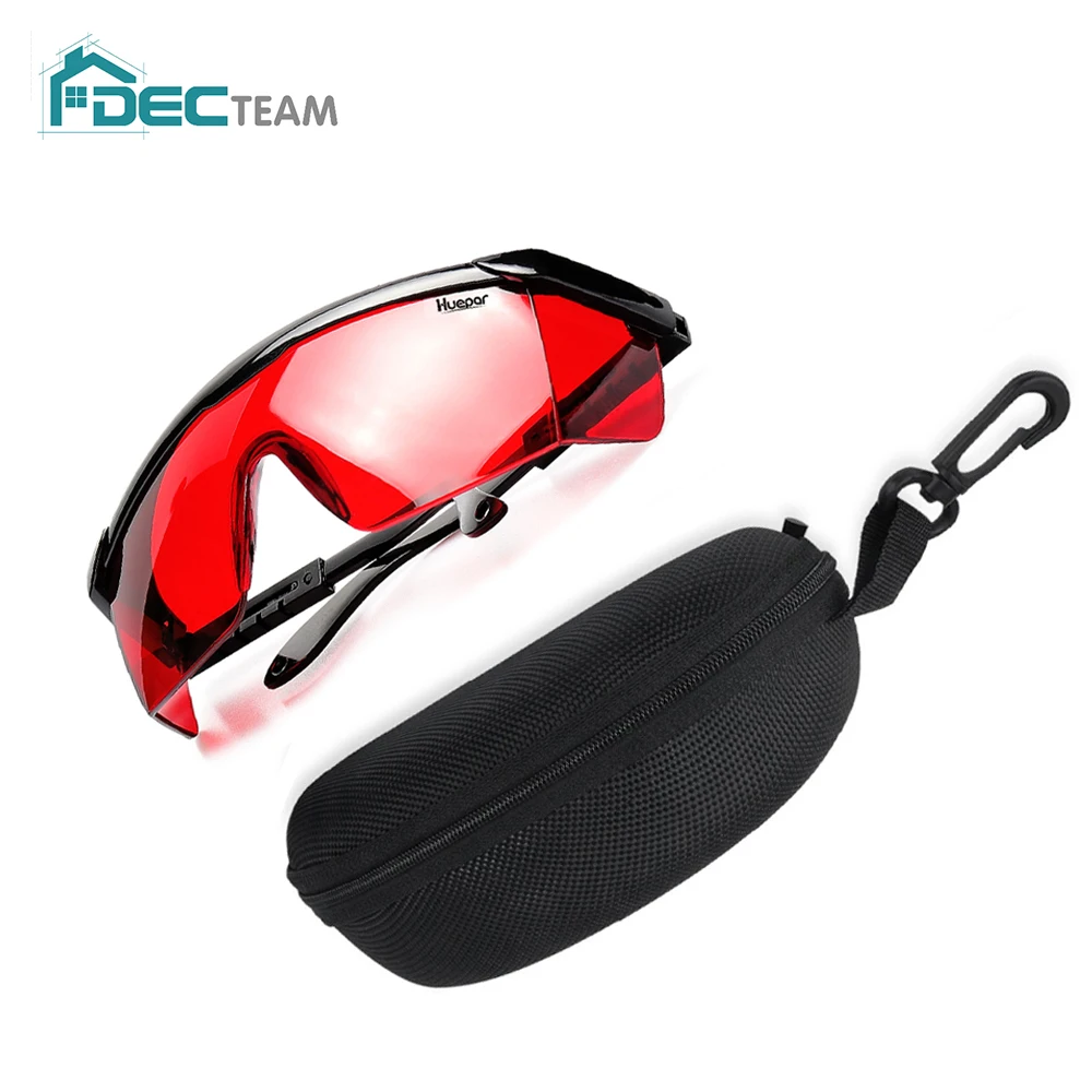 

DEC TEAM 1PC Beauty Instrument Safety Protective Glasses Red Laser Goggles Wide Absorption Strong Impact Resistance