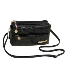Small Shoulder Bag Crocodile Pattern Designer Bag font b Women b font Messenger Bags for font