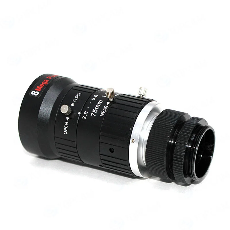 8-мегапиксельная HD 75 мм CCTV C крепление объектива руководство Ирис ручной фокус 1:2. 8 диафрагма " формат изображения промышленный объектив камеры наблюдения