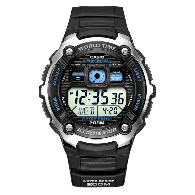 Casio Watch Men Hot Sale AE 2000WD 1A Digital Wrist Fashion\u0026Casual Sport  Waterproof Complete Calendar Relogio deep sea diving|watch f|watch  fashionwatch fashion men - AliExpress