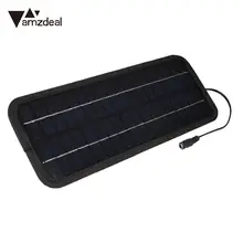 AMZDEAL 12 V 4,5 W моно-кристаллический кремний панели солнечных батарей Автомобиль Мотоцикл лодка батареи банк зарядное устройство Универсальный