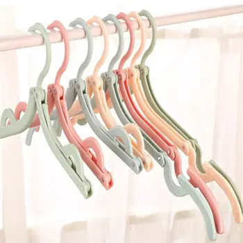 

Color Random Outdoor Foldable Clothes Trouser Socks Hanger Portable Clothes Hanging Bar Plastic