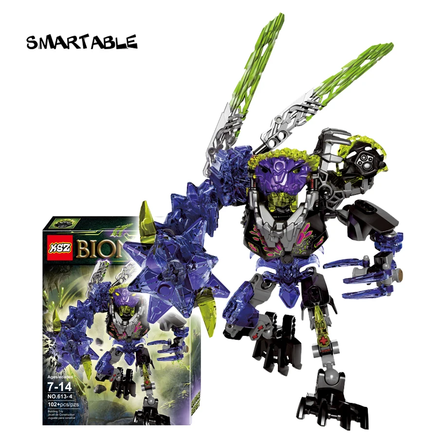 BIONICLE Series - Set of 4 Ekimu Umarak Storm Qurke Action Figures - Building Block Toys for Boys image 6