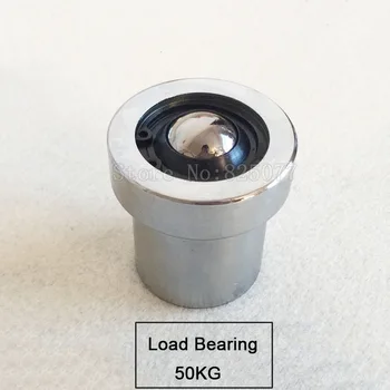

10PCS Precision Conveying Universal Ball Wheels Spring Damping Bull Eye Bearing Ball Casters Wheels Runners Load 50KG/PCS